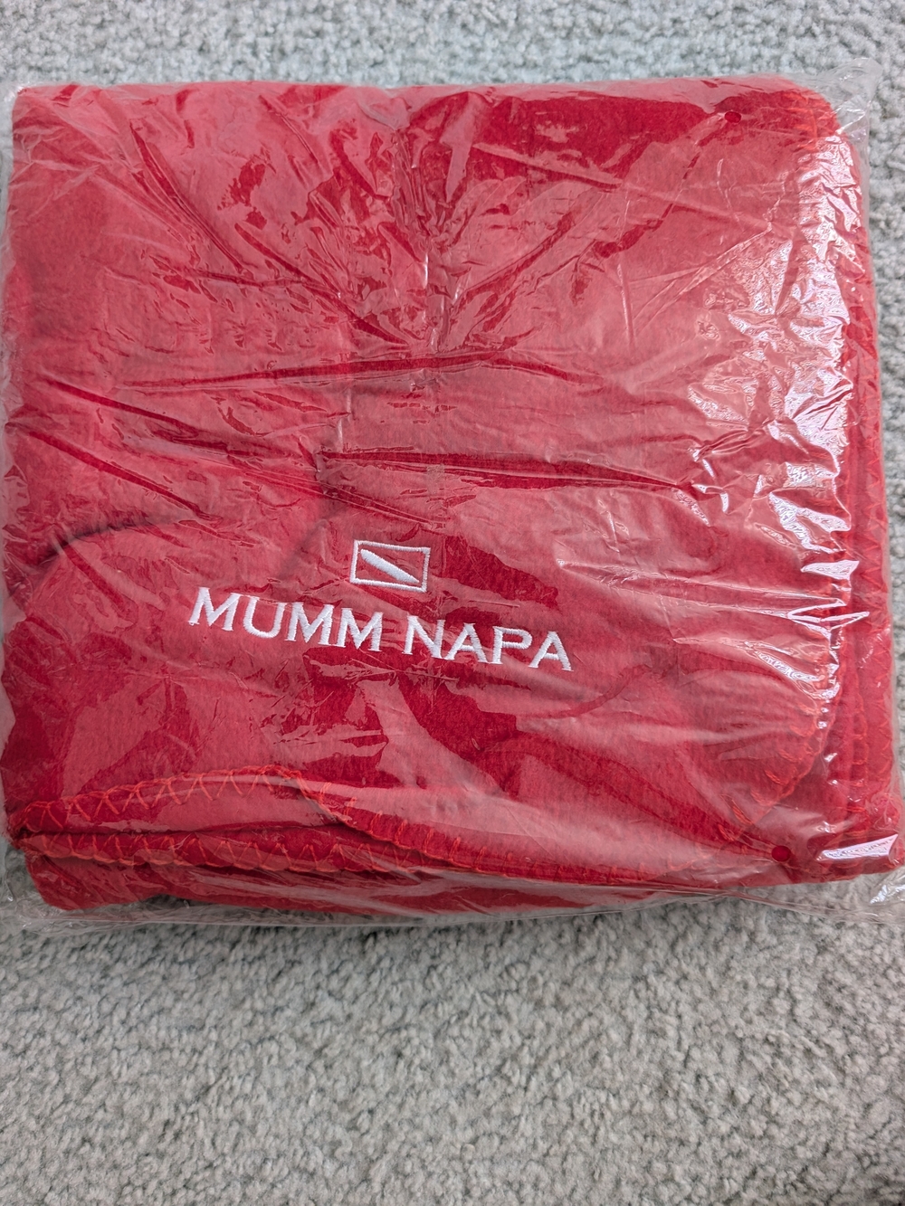 Mymm Napa Red Plush Throw Blanket